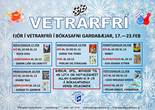 Vetrarfrí – dagskrá fyrir grunnskólakrakka 17. til 21.febrúar